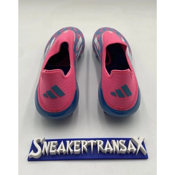 New Adidas F50 Elite Laceless FG Cleats Men Pink Blue Size US Mens 13 IE8603 NB